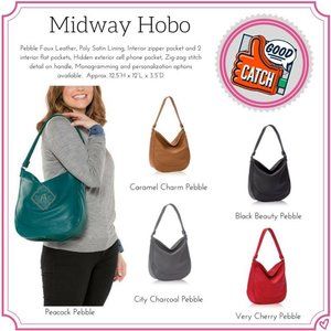 Thirty One Midway Hobo in Black Beauty Pebble